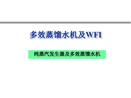 多效蒸馏水机及WFI