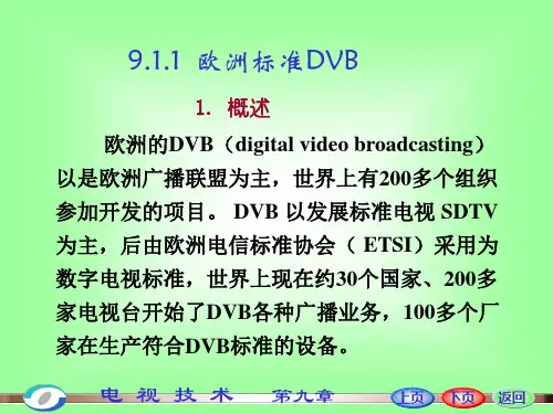 世界数字电视标准