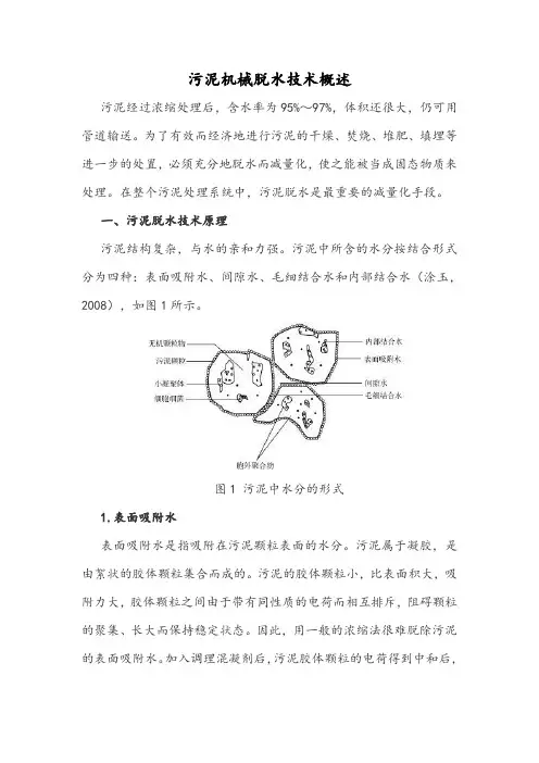 污泥机械脱水技术概述