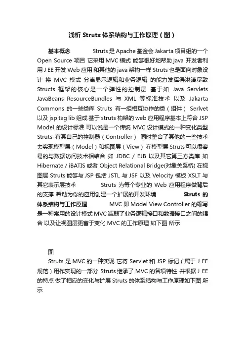 浅析Struts体系结构与工作原理（图）
