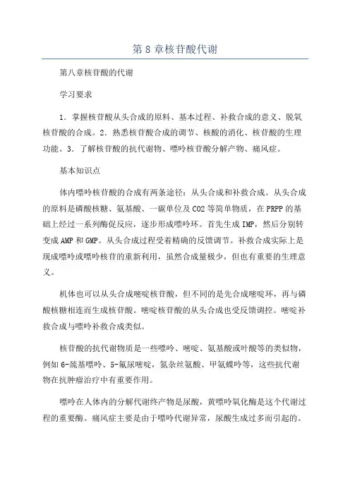 第8章核苷酸代谢
