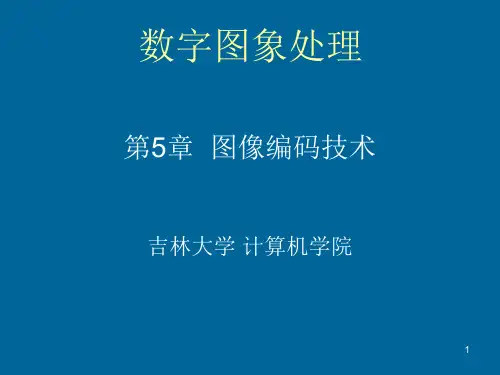 数字图像处理 第5章 图像编码技术(课堂PPT)