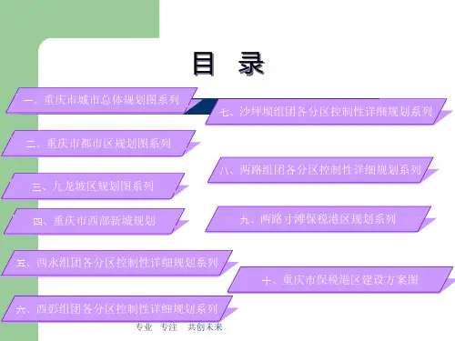重庆各区规划详细图