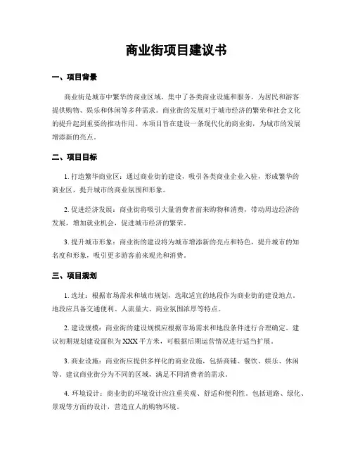 商业街项目建议书