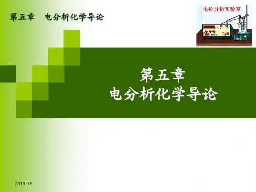 第六章 电分析化学导论