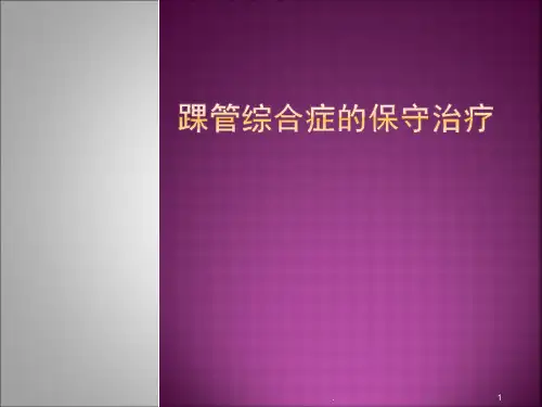 (医学课件)踝管综合症的保守治疗ppt演示课件