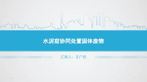 水泥窑协同处置固体废物(课堂PPT)