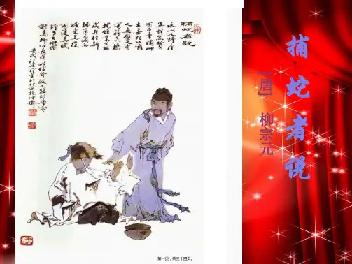 九年级语文上册 19《捕蛇者说》课件 