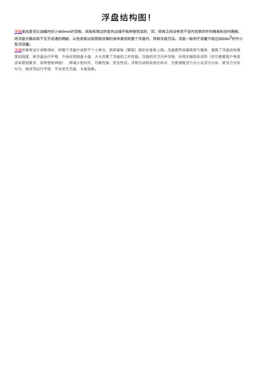 浮盘结构图！
