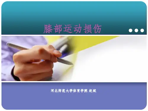 膝部运动损伤ppt课件
