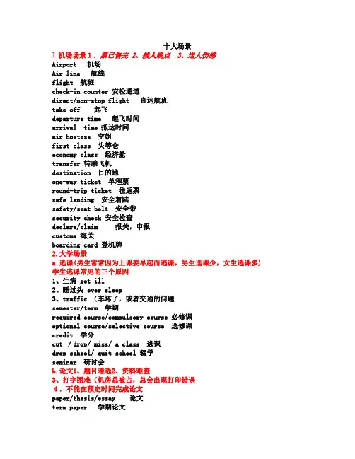 英语场景词