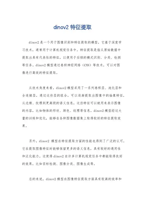 dinov2 特征提取
