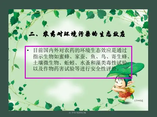 农药环境毒理PPT课件