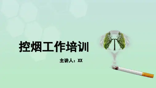 控烟培训控烟工作培训PPT