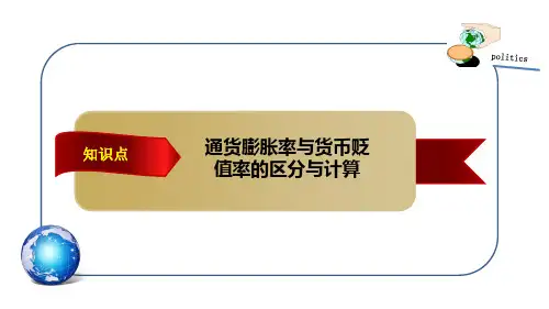 通货膨胀率与货币贬值率的区分与计算 