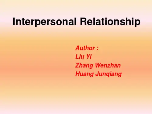 Interpersonal-Relationship