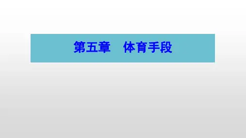 体育概论-第三版-杨文轩-陈琦-全国普通高等学校体育专业类基础课程教材-第五章--体育手段