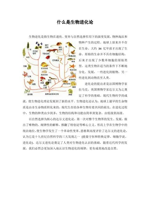 什么是生物进化论