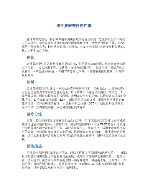 老性黄斑变性粉红鳯