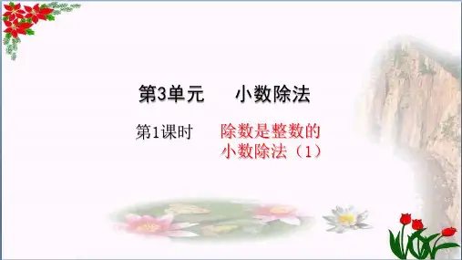 数学除数是整数的小数除法(1)(共22张PPT)人教版优秀课件