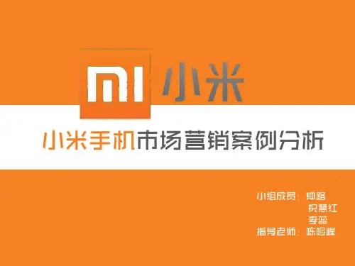 小米市场营销案例分析