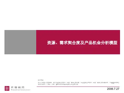 资源、需求契合度及产品机会模型