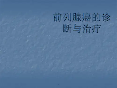 前列腺癌课件PPT课件