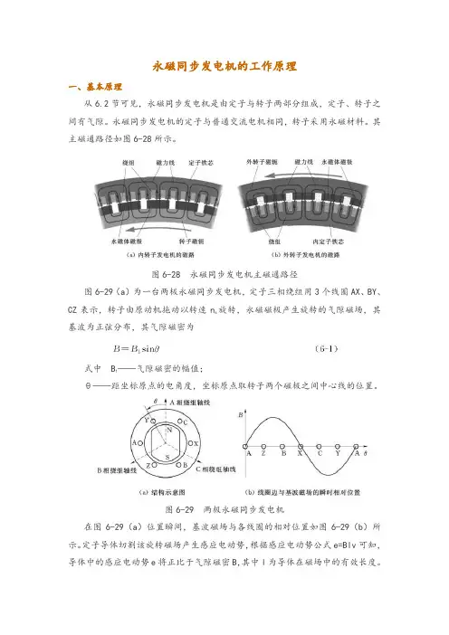 永磁同步发电机的工作原理