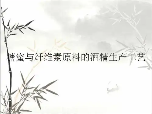 糖蜜与纤维素原料的酒精生产工艺