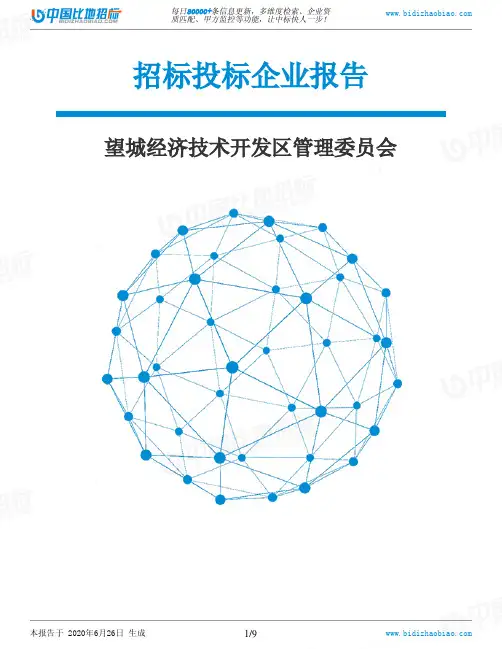望城经济技术开发区管理委员会-招投标数据分析报告