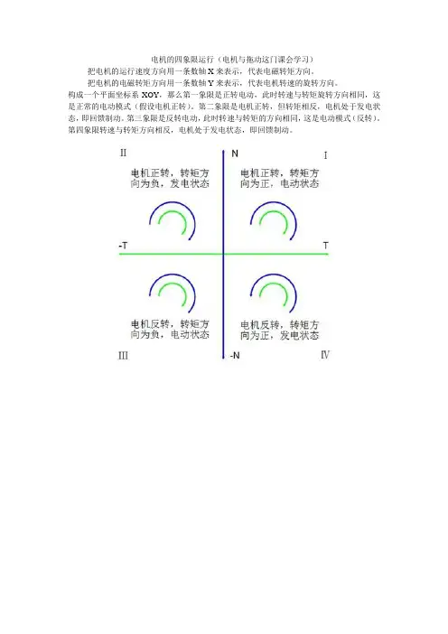 电机的四象限运行
