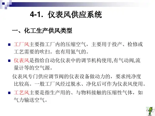 《化工生产公用工程》教学课件—04供风系统