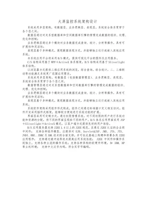 led大屏监控系统架构设计