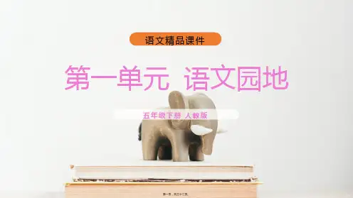 (语文园地一)人教版五年级下册语文教育教学课件