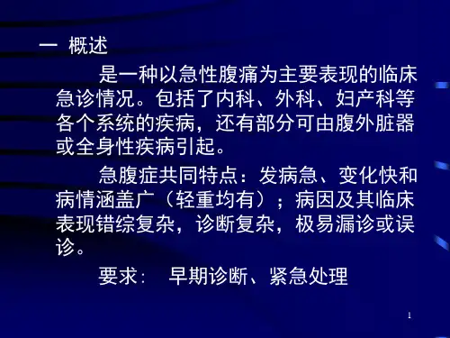 急腹症的诊断处理ppt课件