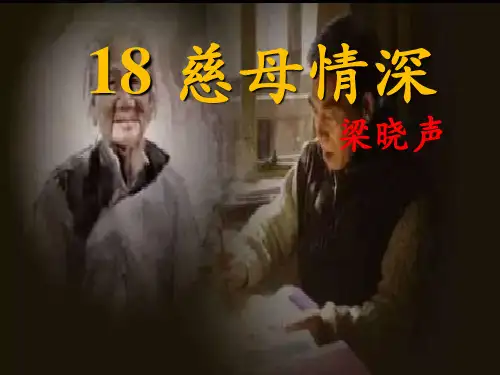 新部编版语文五年级上册18 慈母情深(课件)