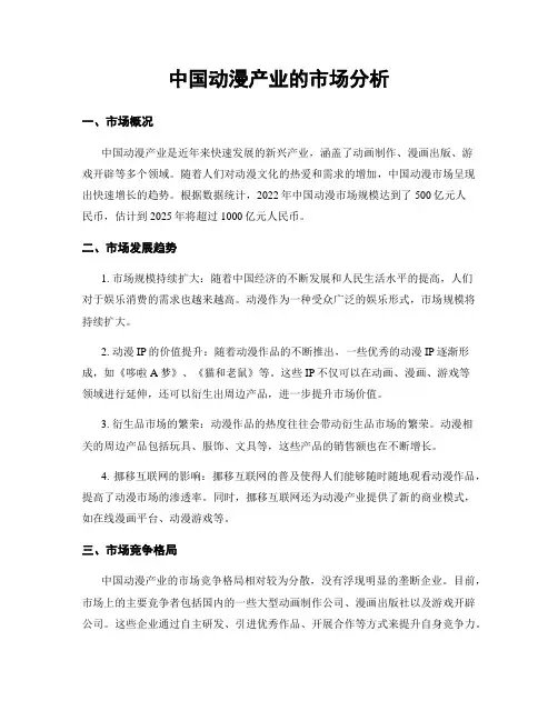 中国动漫产业的市场分析