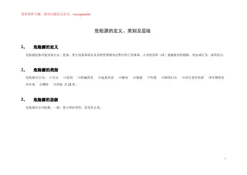 物业公司133个危险源及管控措施