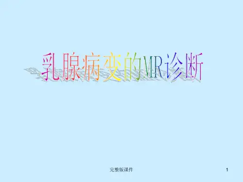 乳腺MRI诊断ppt课件