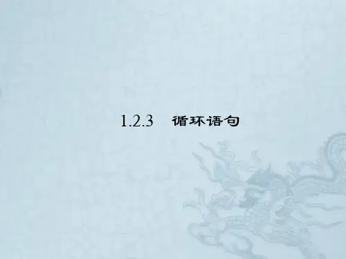 【优化指导】高考数学总复习 1-2-3 循环语句课件 新人教A版