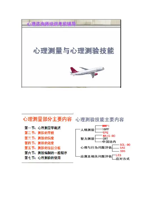 心理测量心理咨询师培训（版）