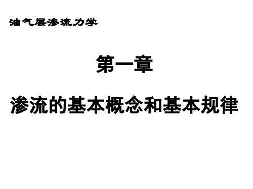 渗流力学课件