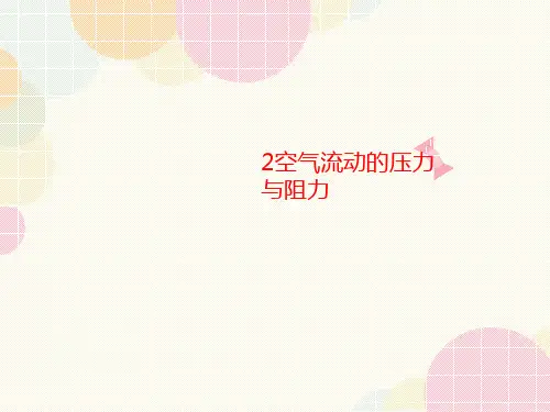2空气流动的压讲义力与阻力