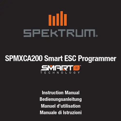 SPMXCA200 Smart ESC Programmer 使用说明书