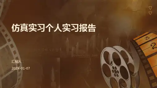 仿真实习个人实习报告