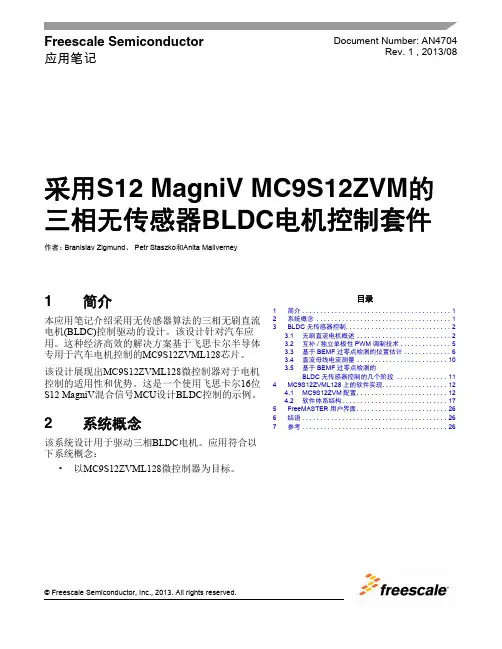 S12ZVM BLDC控制方案(中文版)