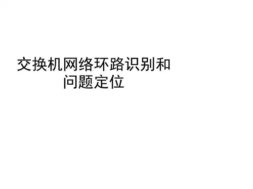 华为交换机网络环路识别和问题定位