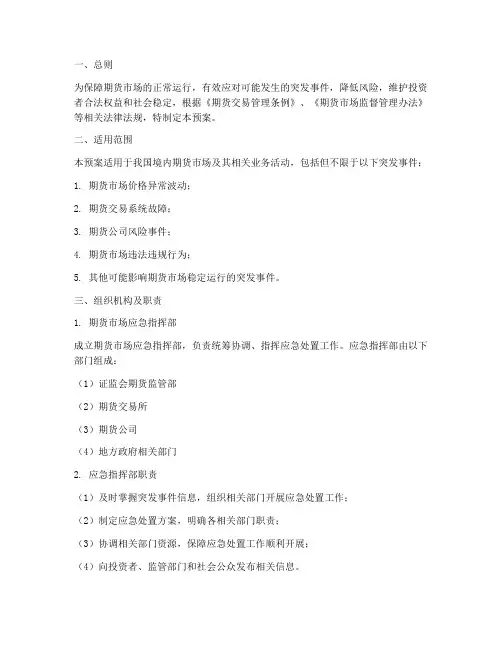 期货_应急预案范文