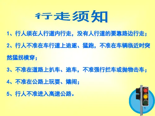 交通安全常识图片PPT课件