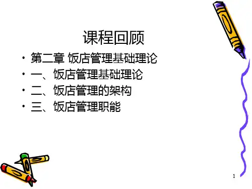 第三章 饭店计划与决策管理PPT课件